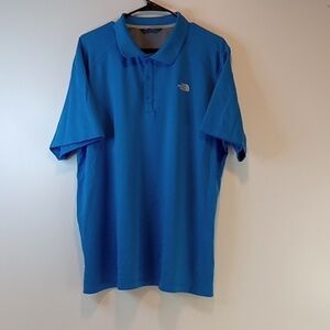 The North Face 1/4 Snap Button Polo Shirt Short Sleeve Collared Men's Sz XL EUC!